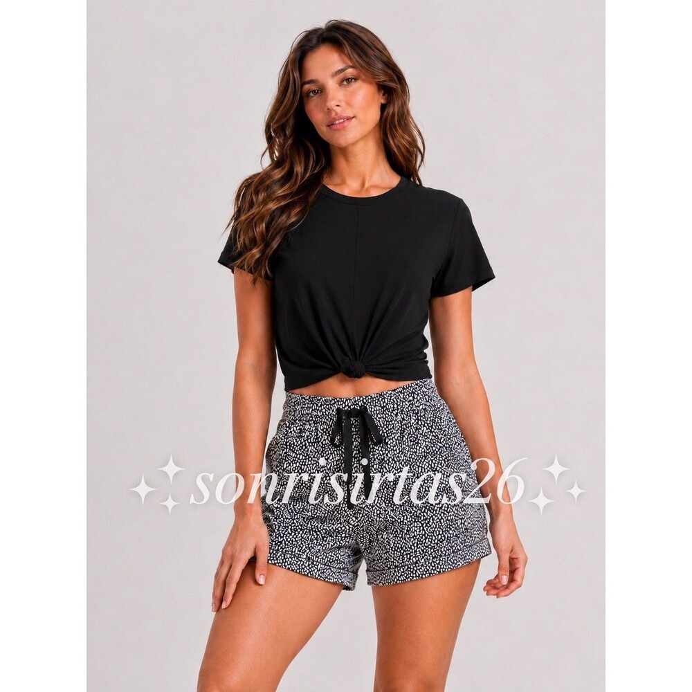 Lululemon Spring Break Away Shorts 3" Black Mosaic Size 4 Linerless UPF 50